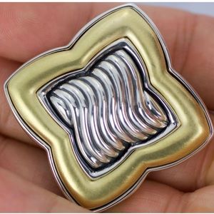 David Yurman 14k & SS pin